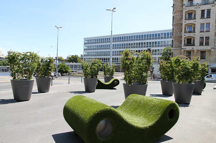 Fleurissement urbain à Genève Urbanature - Réalisation Girod Group